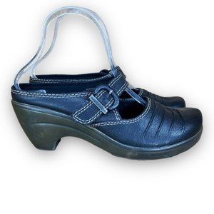 Baretraps Huntley Mary Jane Clogs BTF11-10330-008-82 Leather Black Women 7.5M
